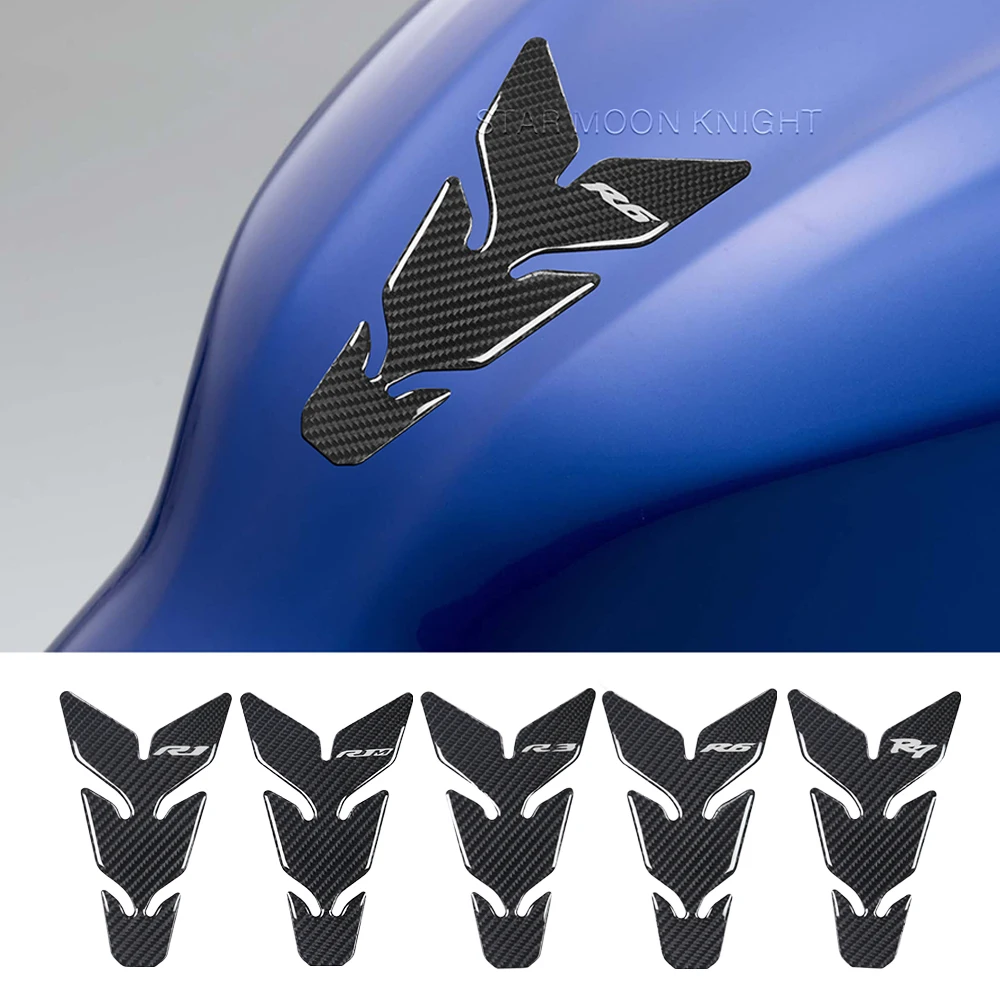 Motorcycle Non-slip Fuel Tank Protection Pad For YAMAHA YZF R3 YZF-R1 YZF-R1M YZF-R3 YZF-R6 YZF-R7 3D Epoxy Resin Sticker Decal