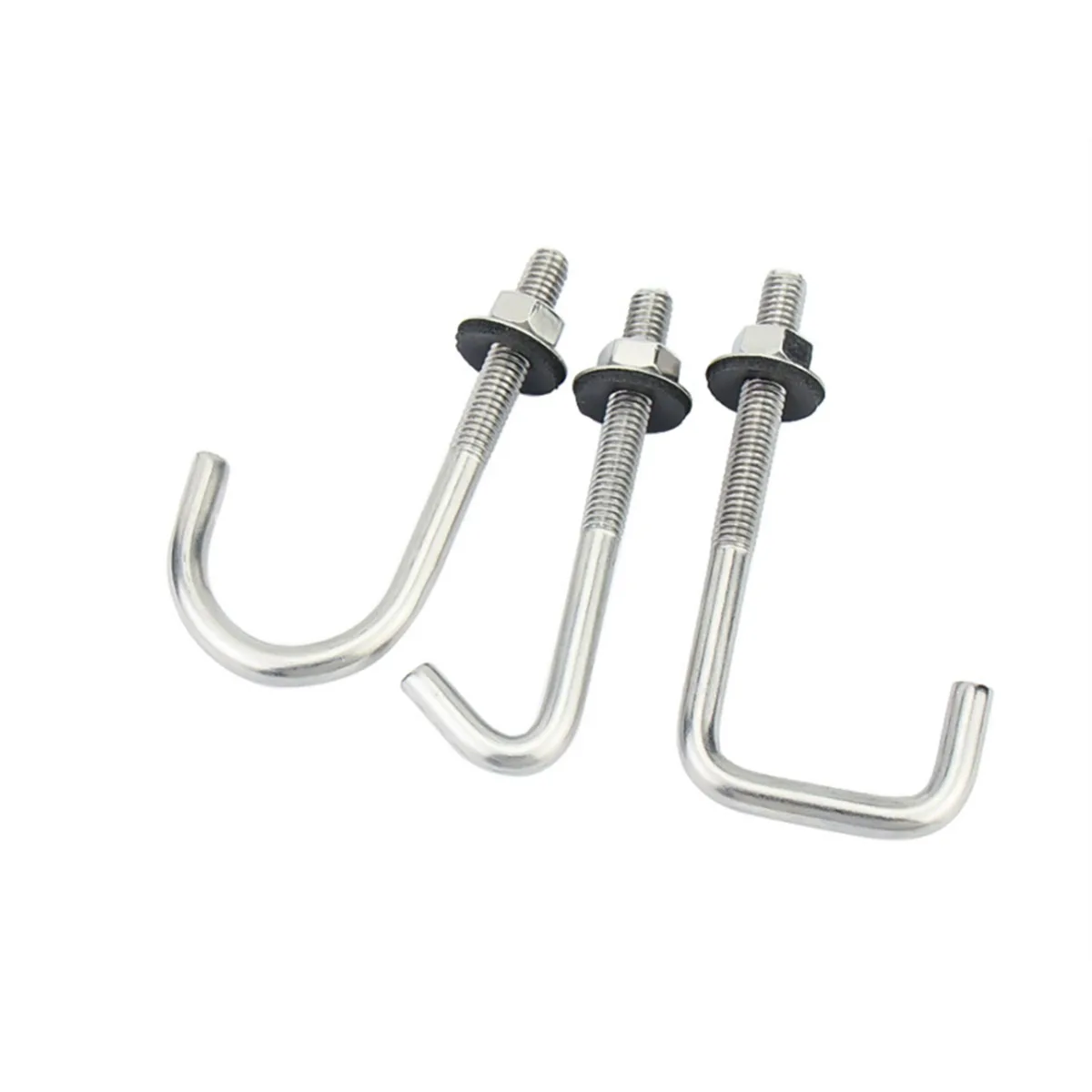 304 Stainless Steel Irregular Bolt Square / Circular / Right Angle Corrugated Hook Nail M5M6 furniture hardware