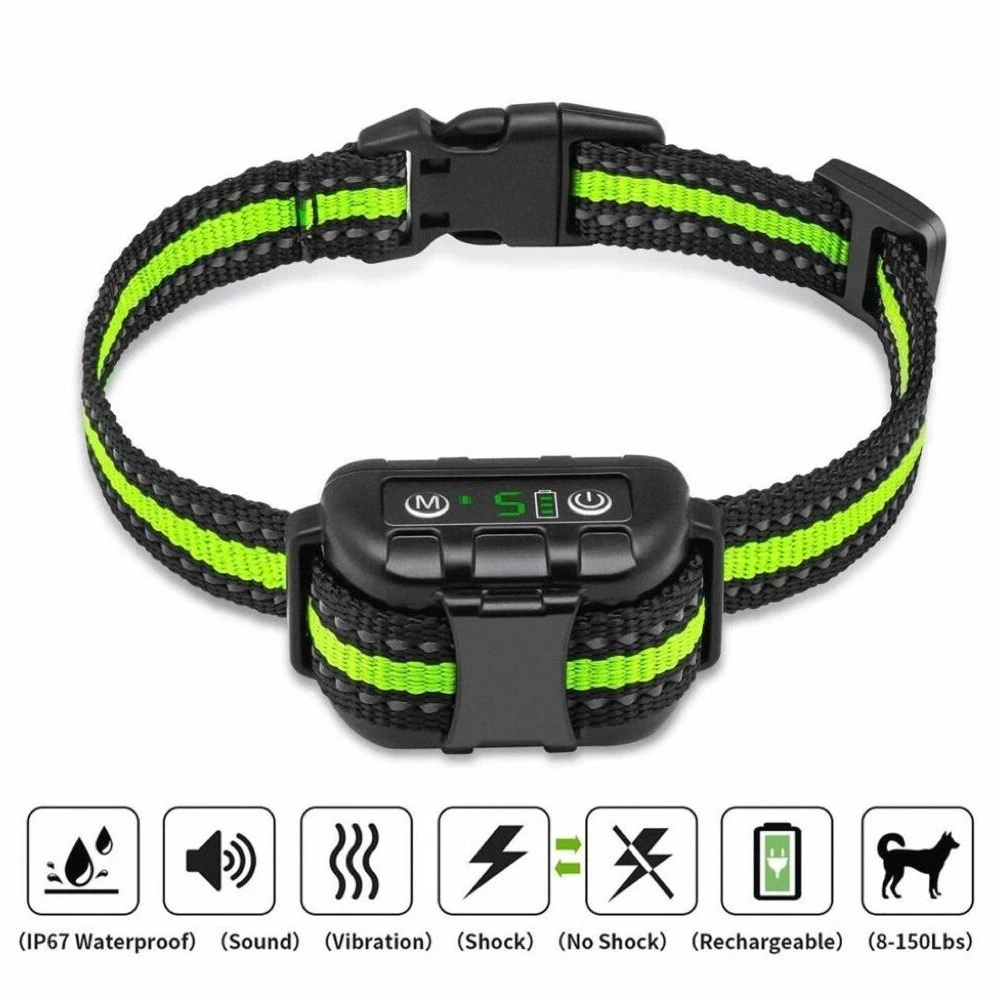 Collar antiladridos para pequeños, y grandes, recargable, vibración, descarga eléctrica inofensivo|Dispositivos antiladridos| - AliExpress