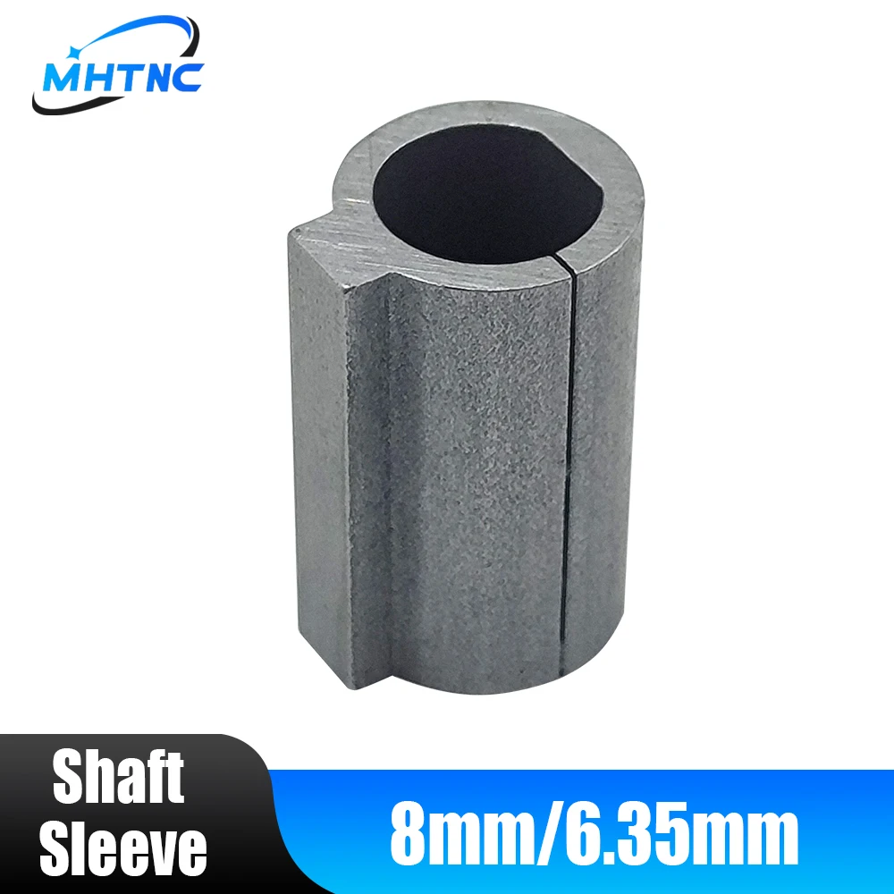 MHTNC 1PC Shaft Sleeve Adaptor for RV030 Worm Gearbox Speed Reducer Shaft Coupling 6.35mm 8mm Input Shaft of Nema 23 Motor