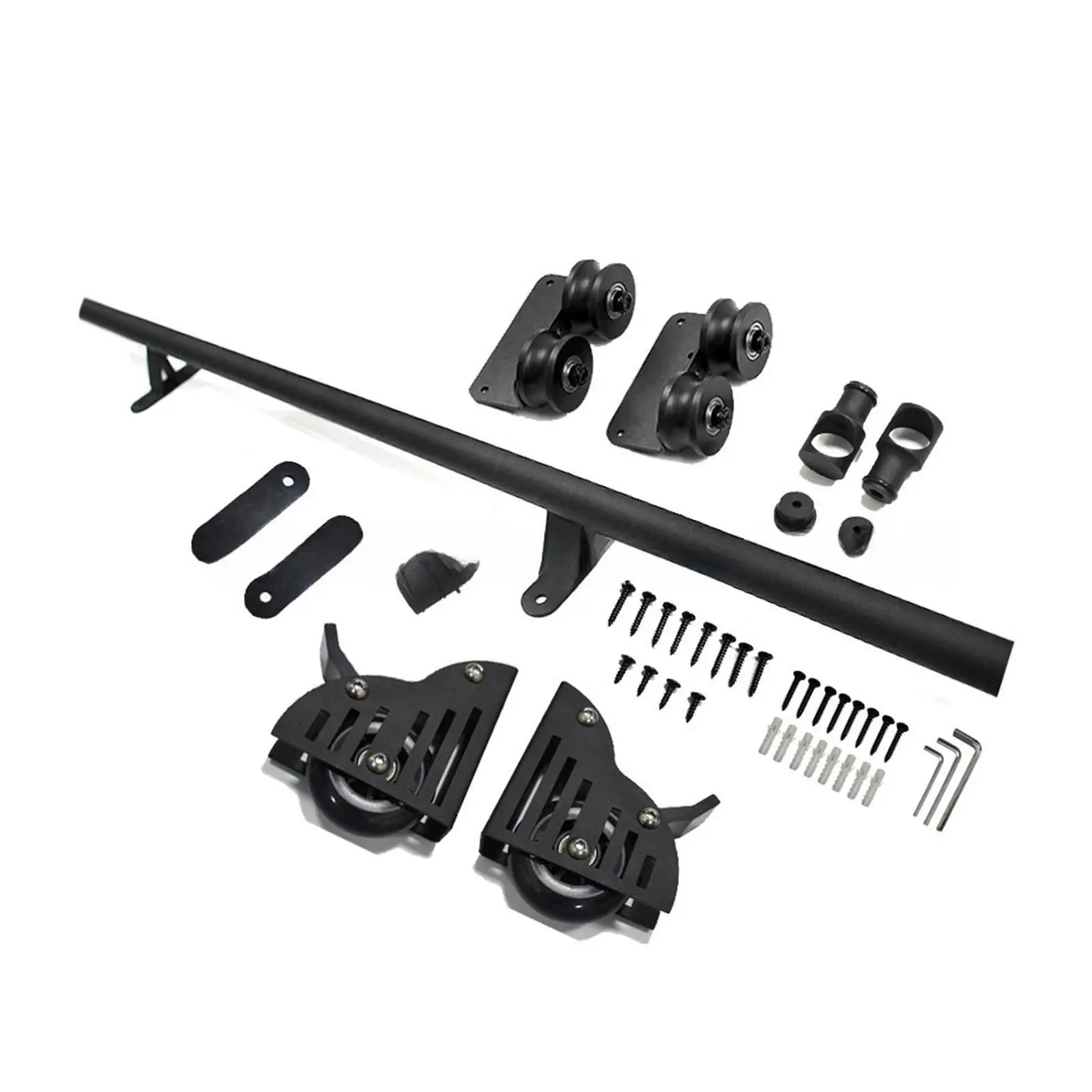 Rolling Library Ladder Hardware Kit Heavy Duty Floor Roller with Brake