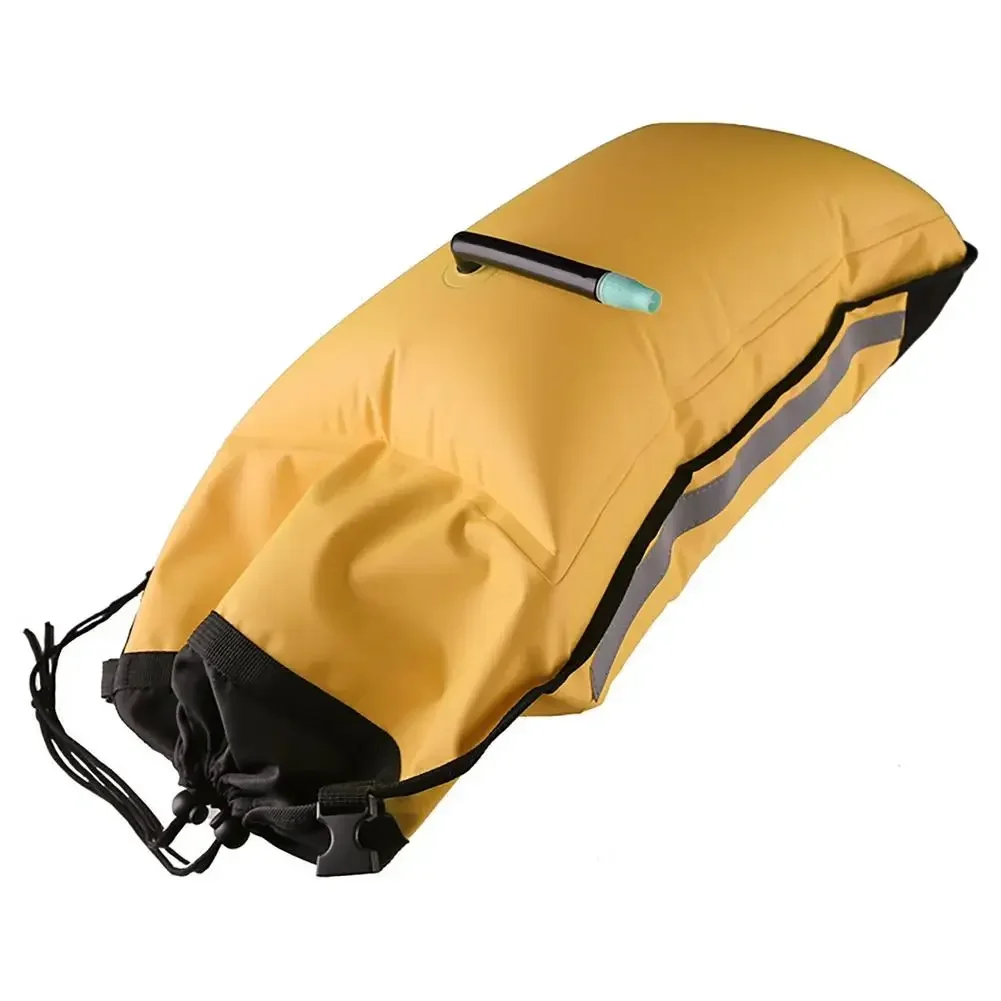 Collapsible paddle bag float self-rescue buoyancy airbag reflective strip safety kayaking aid