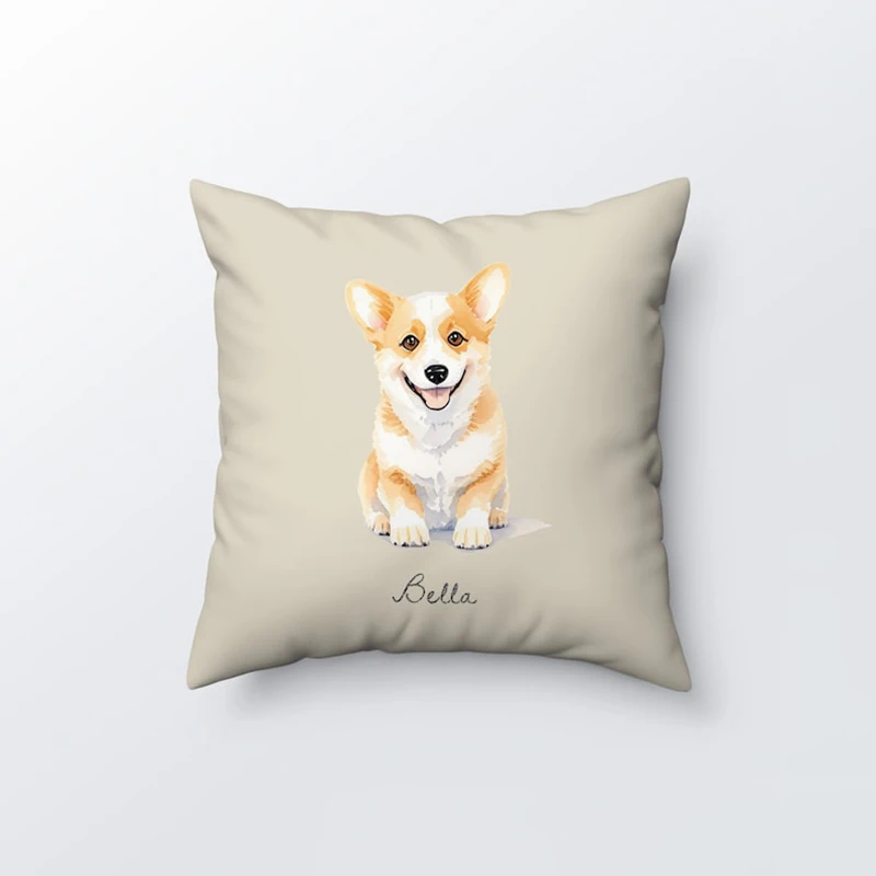 Personalisiertes Hundekissen, individuelles Foto, quadratisches Kissen, einzigartiges Geschenk für Haustierliebhaber, Heimdekoration für Sofa, Wohnzimmer, Schlafzimmer, Büro – Detail 10