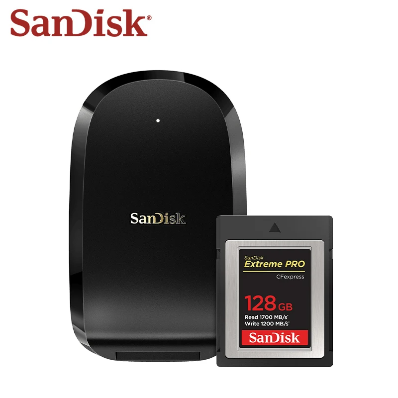 Lettore Di Schede Originale Sandisk Extreme Pro Cfexpress Al 100% Con Lettore Di Schede Di Tipo B 64Gb 128Gb 256Gb 512Gb Per Fotocamera