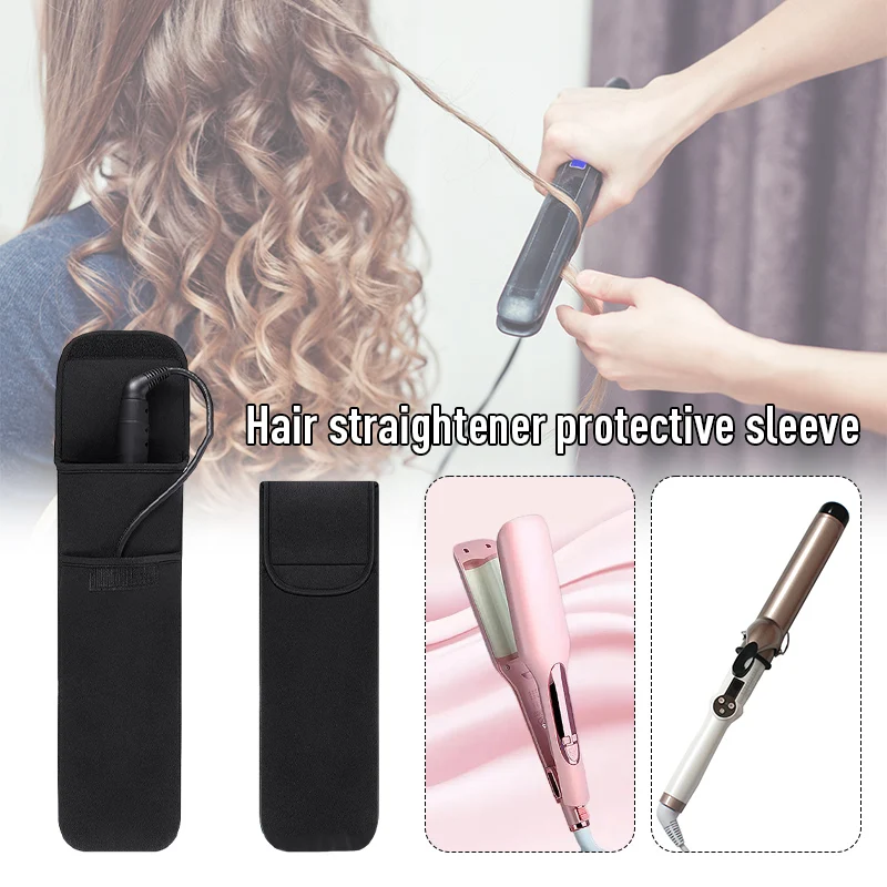 Description Picture 3 of itemHair Straightener Heat-Resistant Storage Bag Durable Curling Iron Carrying Case Travel Portable Organizer for Hair Flat Iron