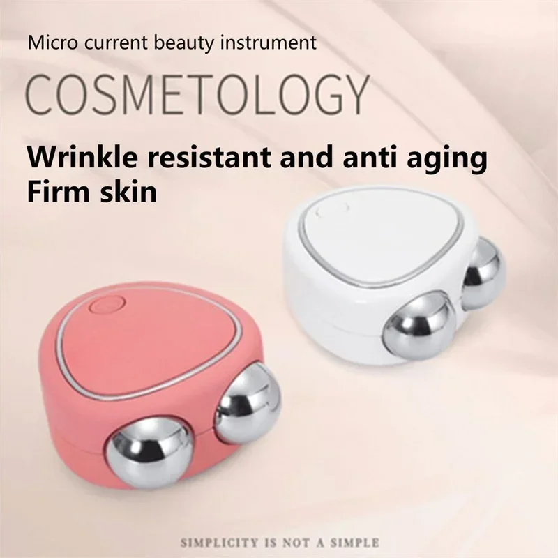 NEW Electric Face Massager Lift Roller Microcurrent Sonic Vibration Facial Lifting Skin Tighten Massage Portable Beauty Devices 2