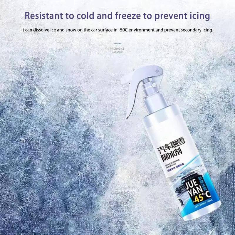 De-icer Spray De Ice Defroster For Car Window Cleaner Auto Windshield Deicing Spray 300ml Deicer Anti Freeze For Car