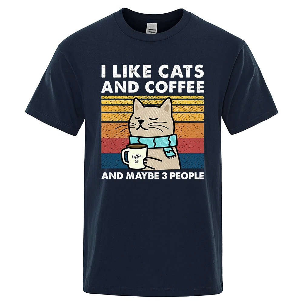 Funny Cat Coffee t shirt