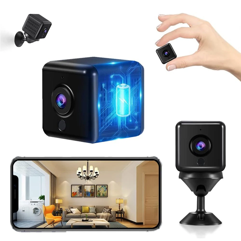 

Wireless small WiFi mini camera high-definition infrared night vision 1080P home DV with motion detection 150 ° wide angle 2.0MP