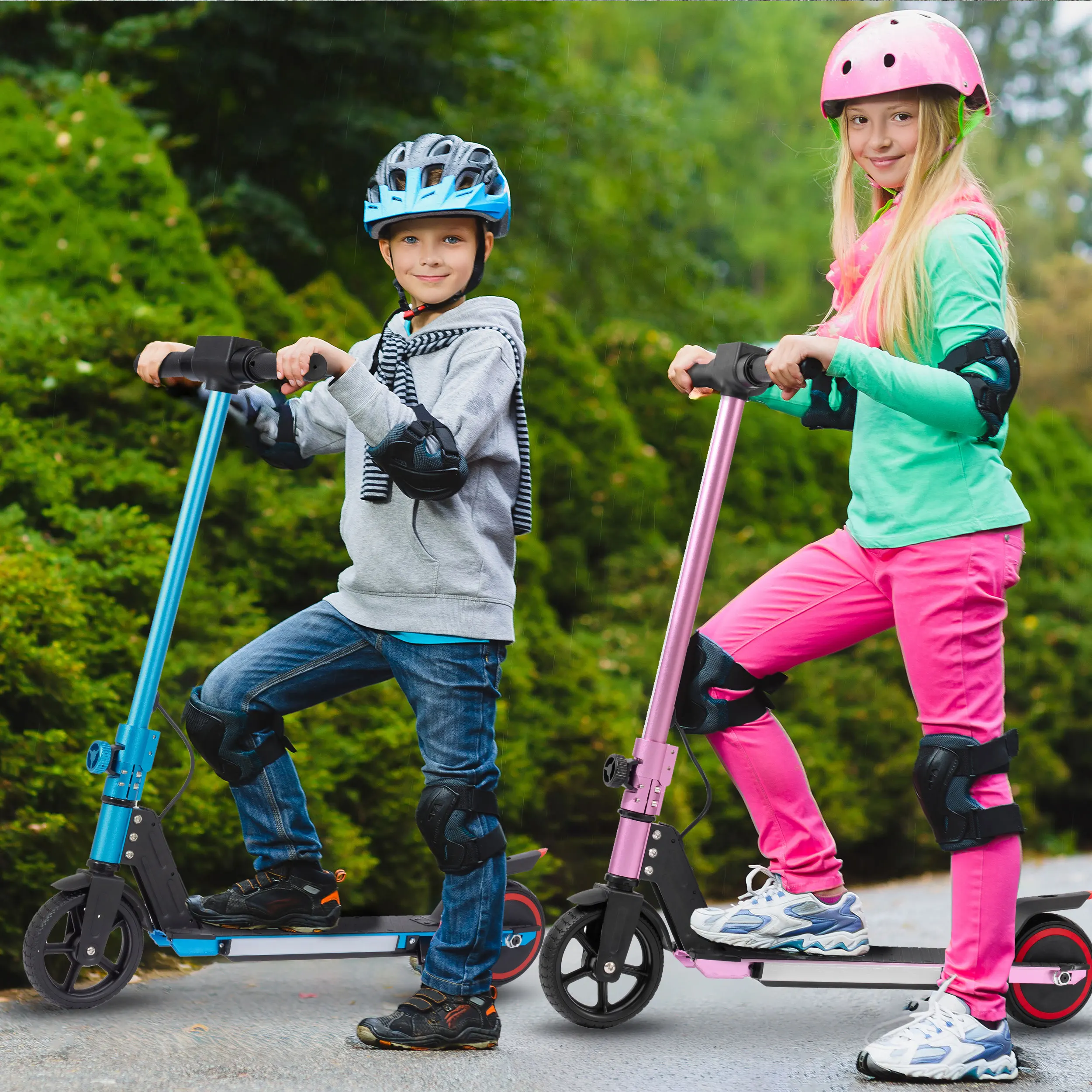 Vankel Kinder-Elektroroller, Faltbarer 6,5-Zoll Kinder-E-Scooter, 150W Motor, 60Wh Akku-Roller für Jungen & Mädchen im Alter von 6-12 Jahren – Detail 9