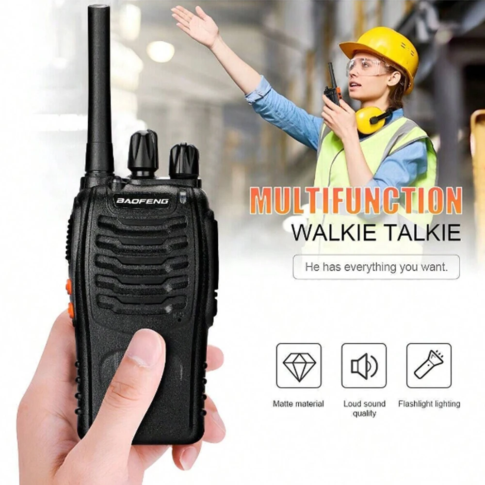 Baofeng BF-88E Pmr Handheld Intercom Communicator 16 Kanaal Lange Afstand Gesprek Walkie Talkie 5W 446Mhz Home Hotel Radio 6