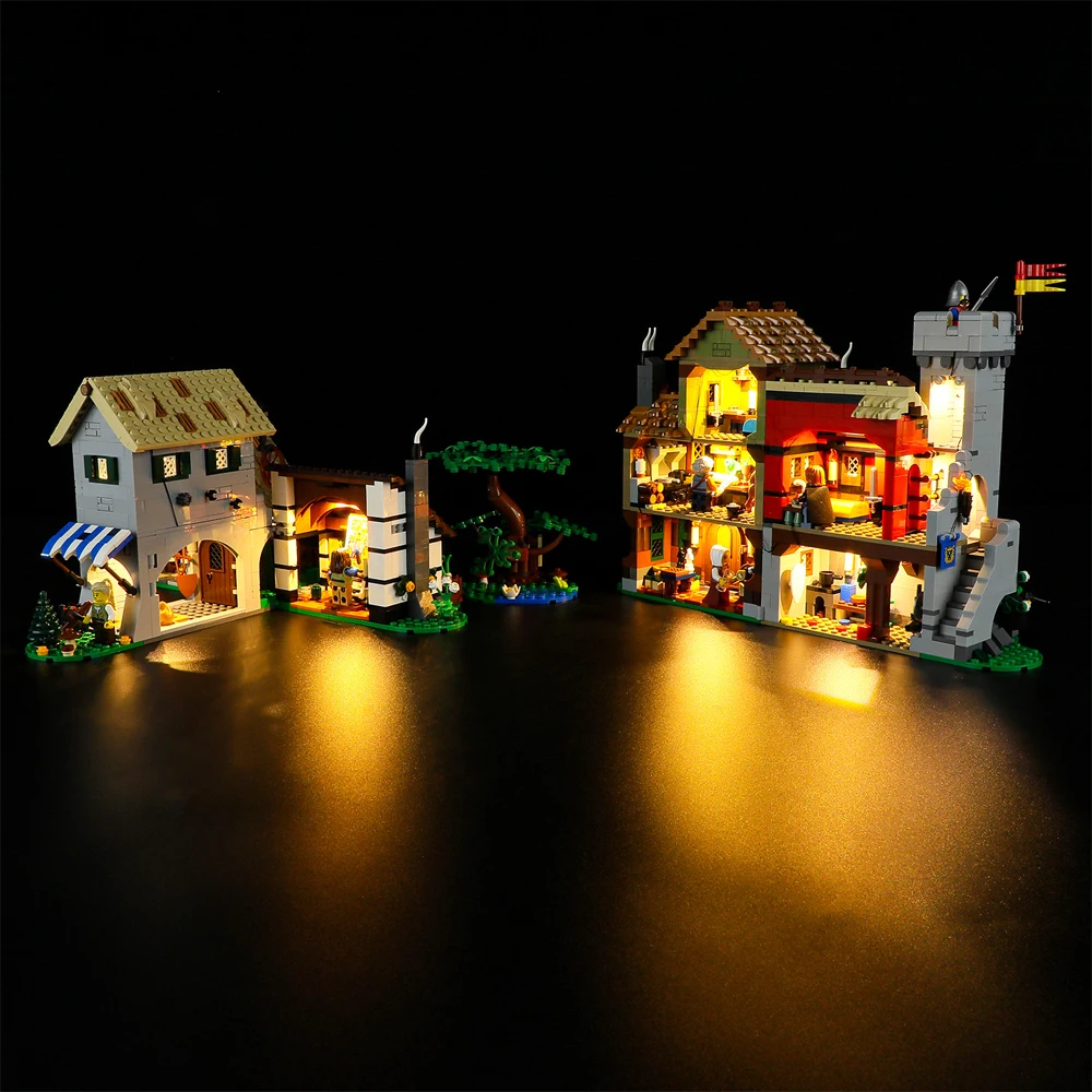 

IN STOCK LED Light Kit for 10332 Medieval Town Square Building Blocks Set (NOT Include the Model) Bricks Toys for Children Gift