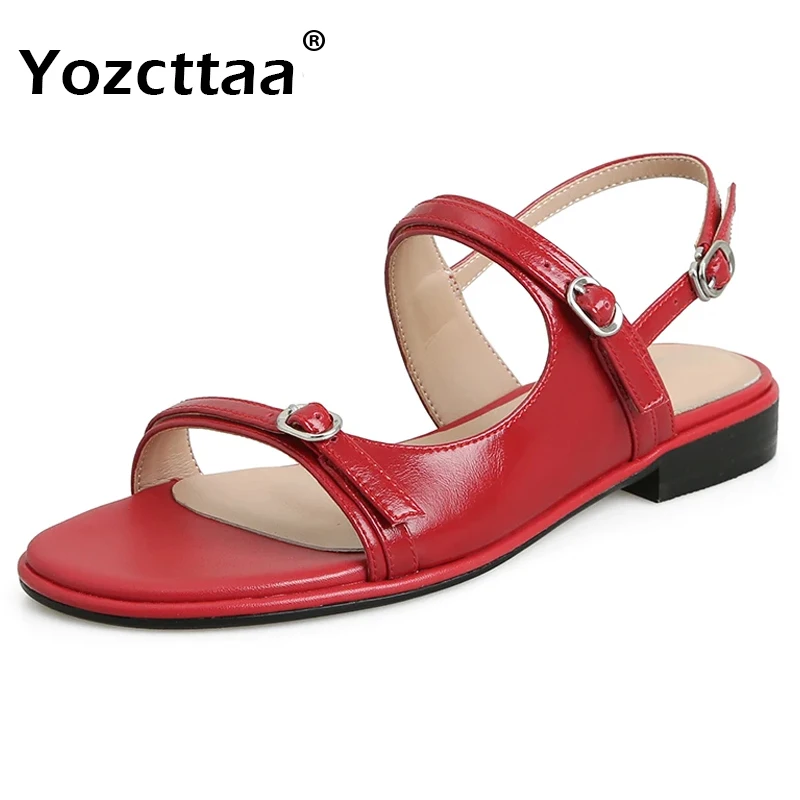 

Yozcttaa летние пляжные туфли на низком каблуке, размеры 34-39
