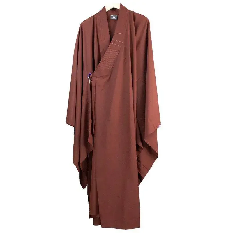 Monk Costume Buddhist Chinese Traditional Clothings Meditation Zen Shaolin Hanfu Suit Taoism Tibetan Clothes Monk Robe Kung Fu