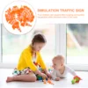 50/30/10Pcs Mini Traffic Cones Road Street Signs Children's Mini Toys Traffic Barricade Children's Mini Toys Construction 2