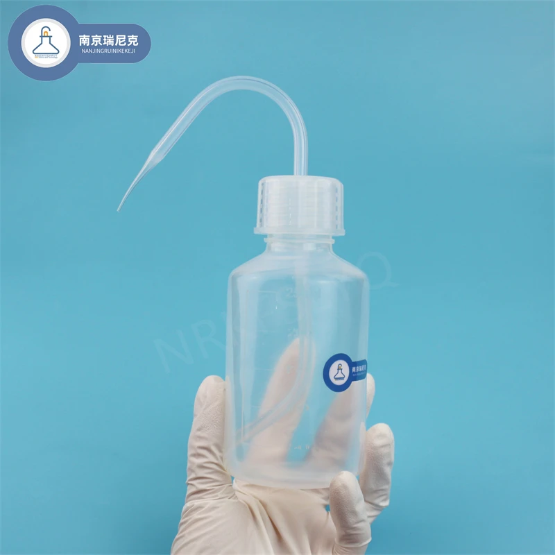 FEP 세척 병, 크고 작은 입, 강산 및 알칼리 내성, 투명 불소 테트라 사이클린 세척, b, 300ml