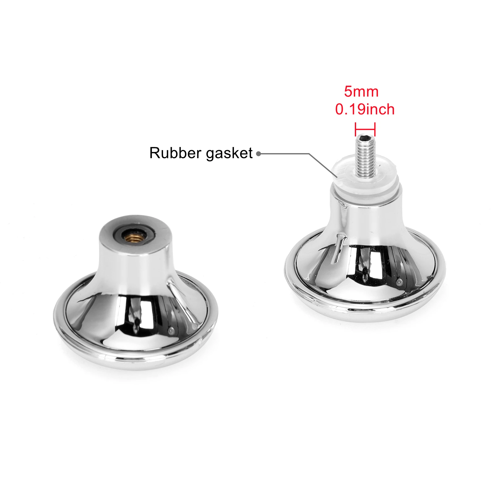 Door handles mushroom shape glass door handle mirror for bathroom door, office, Plexiglass, sliding door, steam room