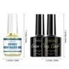 LIMEGIRL 3pcs/Kit Nail Art Soaking Base Coat Clear Coat Nail Polish with Cuticle Nail Care Softener UV Gel Multipurpose Nail Kit 6