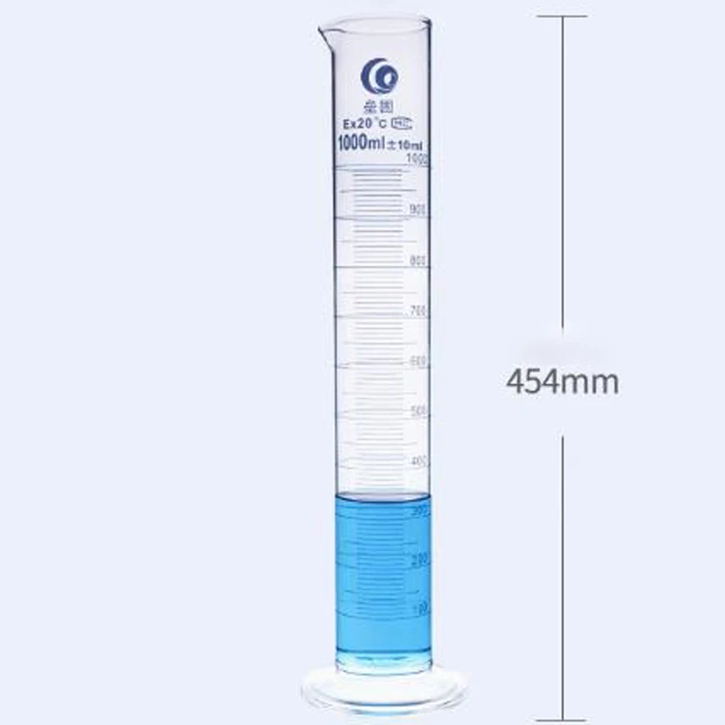 Glass Laboratory Measuring Cylinder Graduate 1pc 1000ml