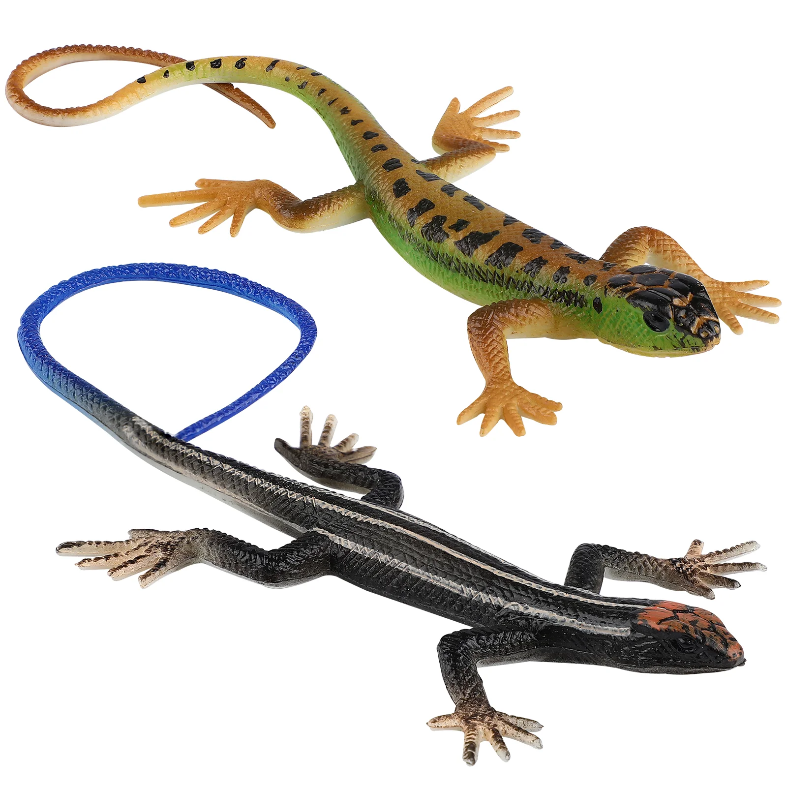 

Realistic Lizard Four- Legged Snake Lizard Trick Toy Realistic Rubber Snakes Imitation Lizard Model