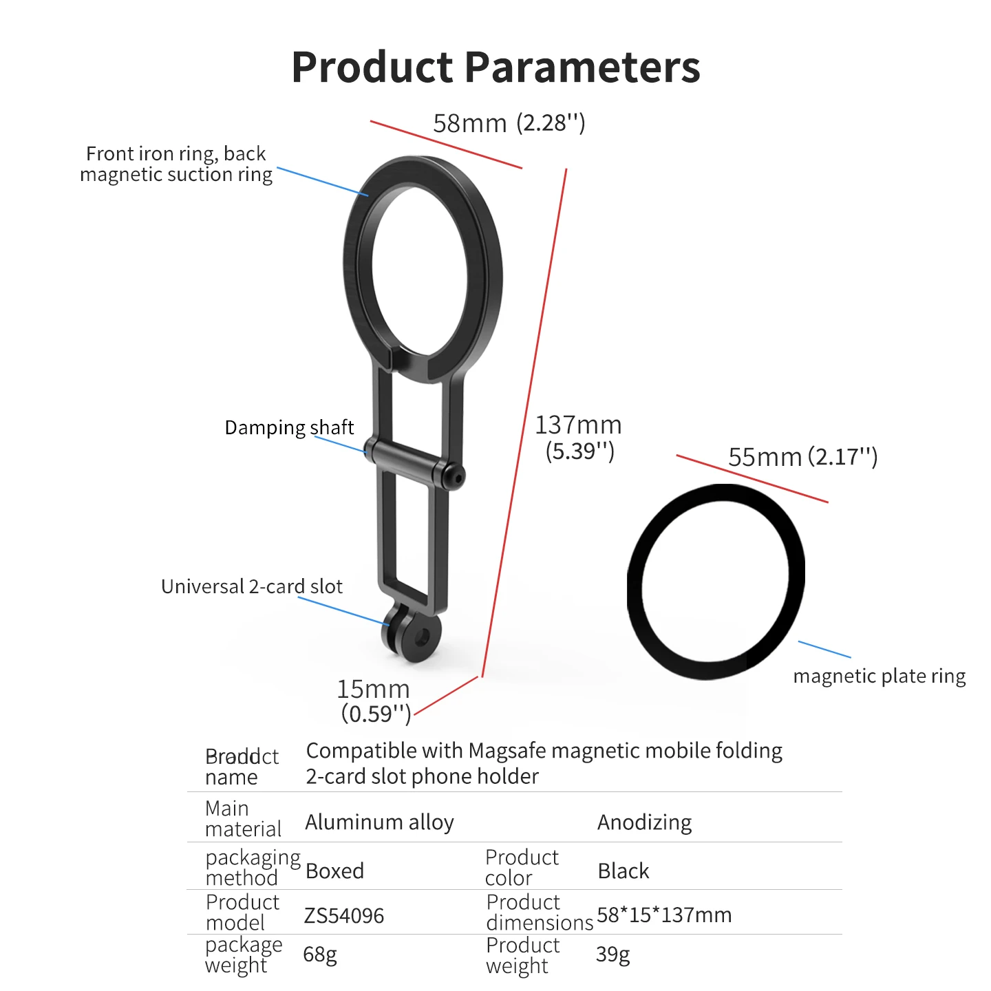 Magnetischer faltbarer Stativ-Handyhalter für MagSafe iPhone 17 16 15 Pro Max Smartphone – Tragbarer Handy-Ständer aus Aluminiumlegierung – Detail 9