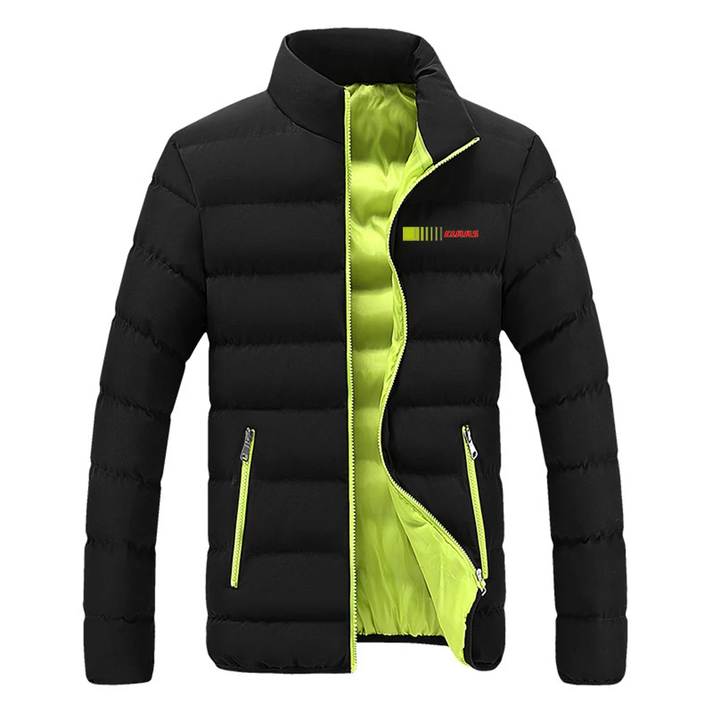 Claas 2023 Autumn and Winter New Style Men's high-quality Cotton-padded Jackets Solid Color Coat male fashionable Overcoat tops