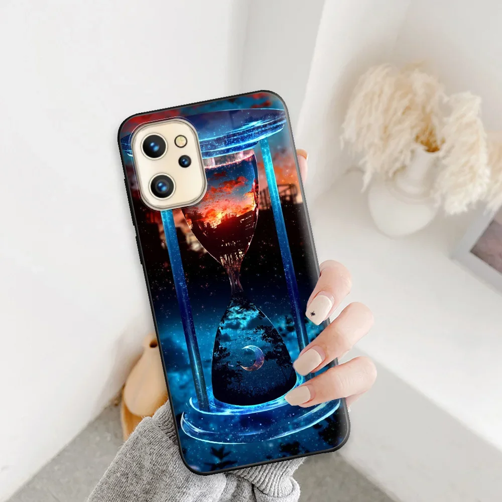 Artistic Soft Silicone Black Phone Bumper Case Cover