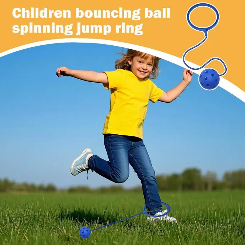 Ankle Skip Ball Rotating Swing Assorted Colors Single-Leg Soft Jumping Ring Coordination Fitness Sports Ball Outside Exercise
