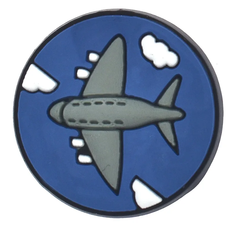 Aviation-Themed PVC Shoe Charms and Accessories