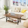 Coffee Table with Storage,for Living Room,FarmhouseTable,Space Saving Living Room Tables, Easy Assembly,Modern Coffee Tables 2