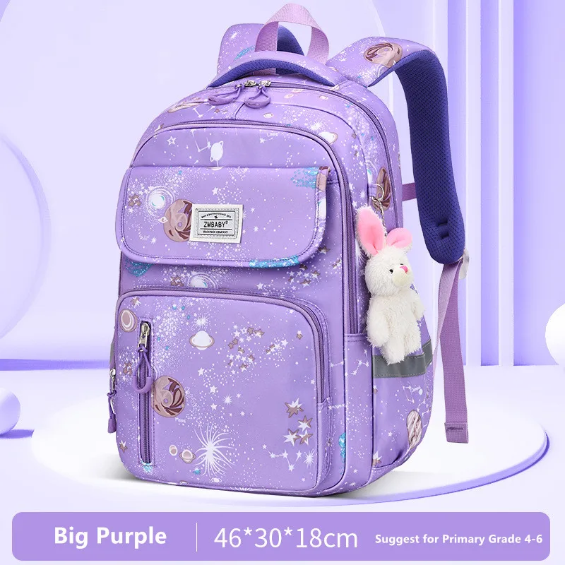 Kawaii School Backpack for Girls Elementary School bag for students Children Gift Pink Purple Bookbag primary girls schoolbag 2