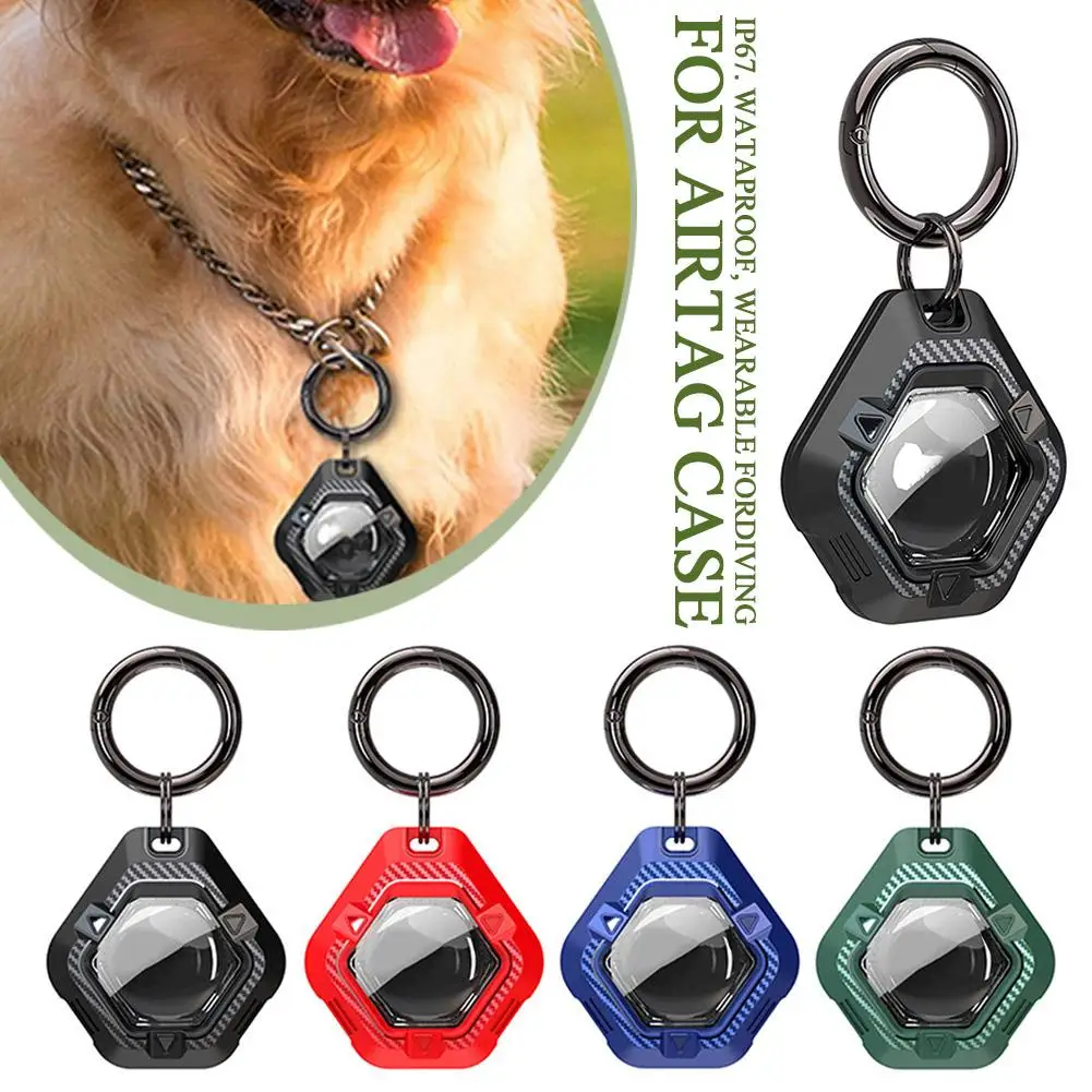 Per Apple Airtag Case Carbon Hard Anti-Lost Anti-Scratch Keychain Cover Per Apple Airtags Custodia Protettiva Per Apple Airtag