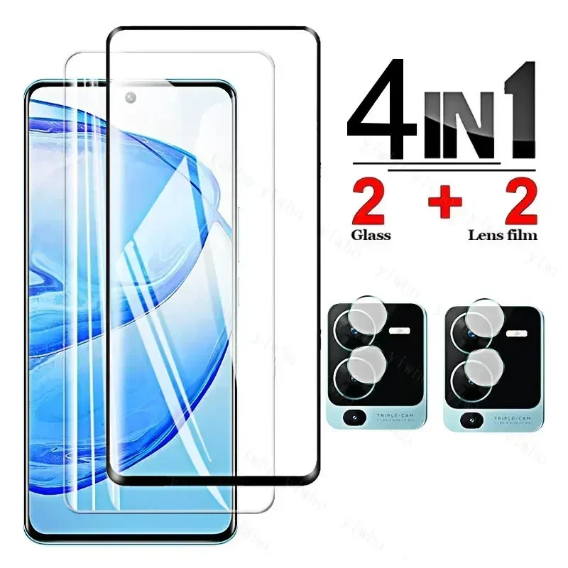 

4 In 1 Camera Screen Protector Glass for Vivo V25Pro V25e V23e V21 V20 V25 V23 E Pro 5G 4G Tempered Protective Vivi V 25 23 21