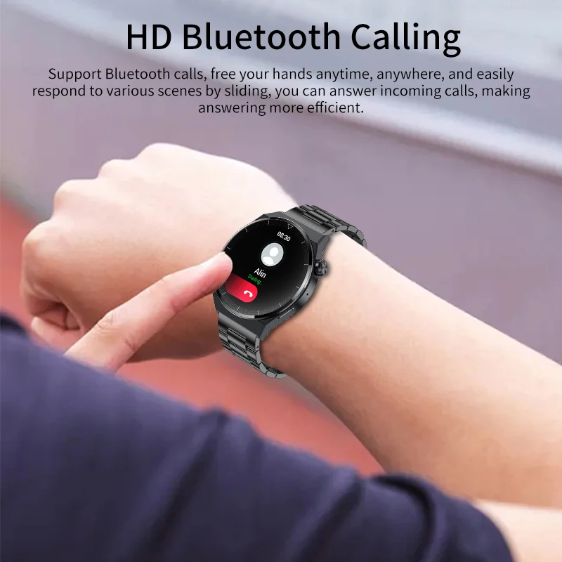 ο NFC Smartwatch  GT3  AMOLED 390*390 HD ȭ  ڵ  ȭ IP68  Ʈ ġ ȭ 