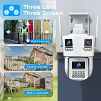 Caméra PTZ WiFi JOOAN 5K 4K pour extérieur, trois objectifs, détection de mouvement, caméra IP de sécurité, vision nocturne, étanche, vidéosurveillance CCTV 2