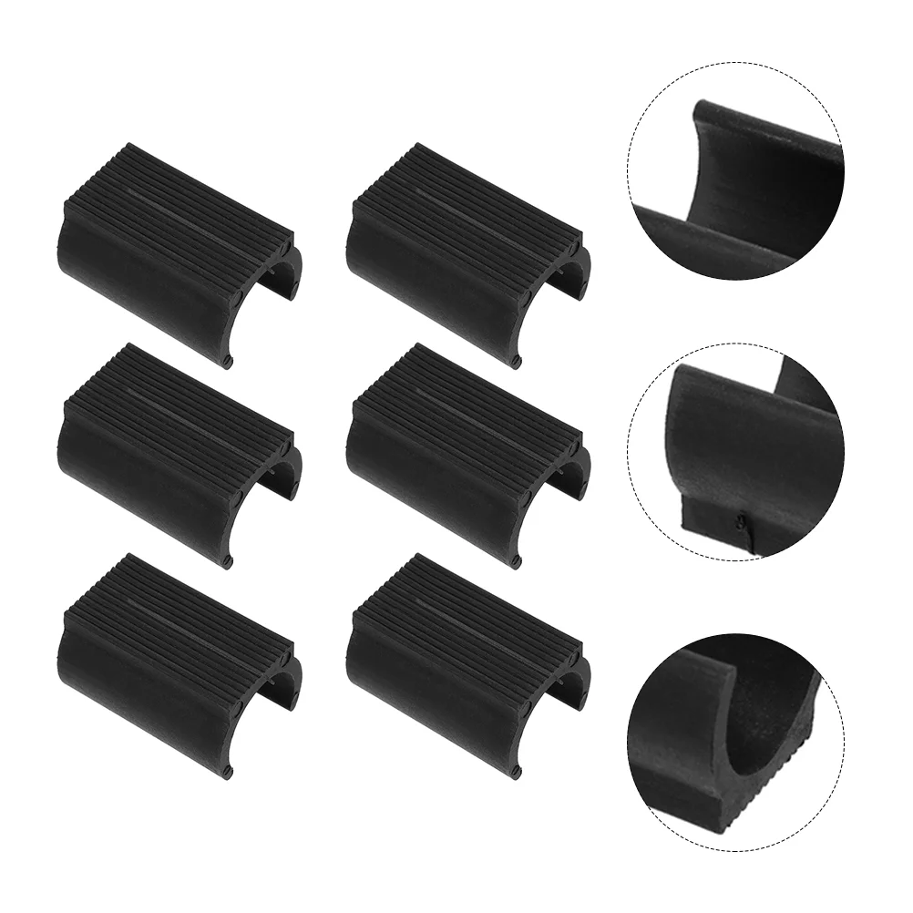25 Pcs Non-slip Mat Chair Leg Mats Hairpin Feet Covers Plastic Furniture Foot Pads
