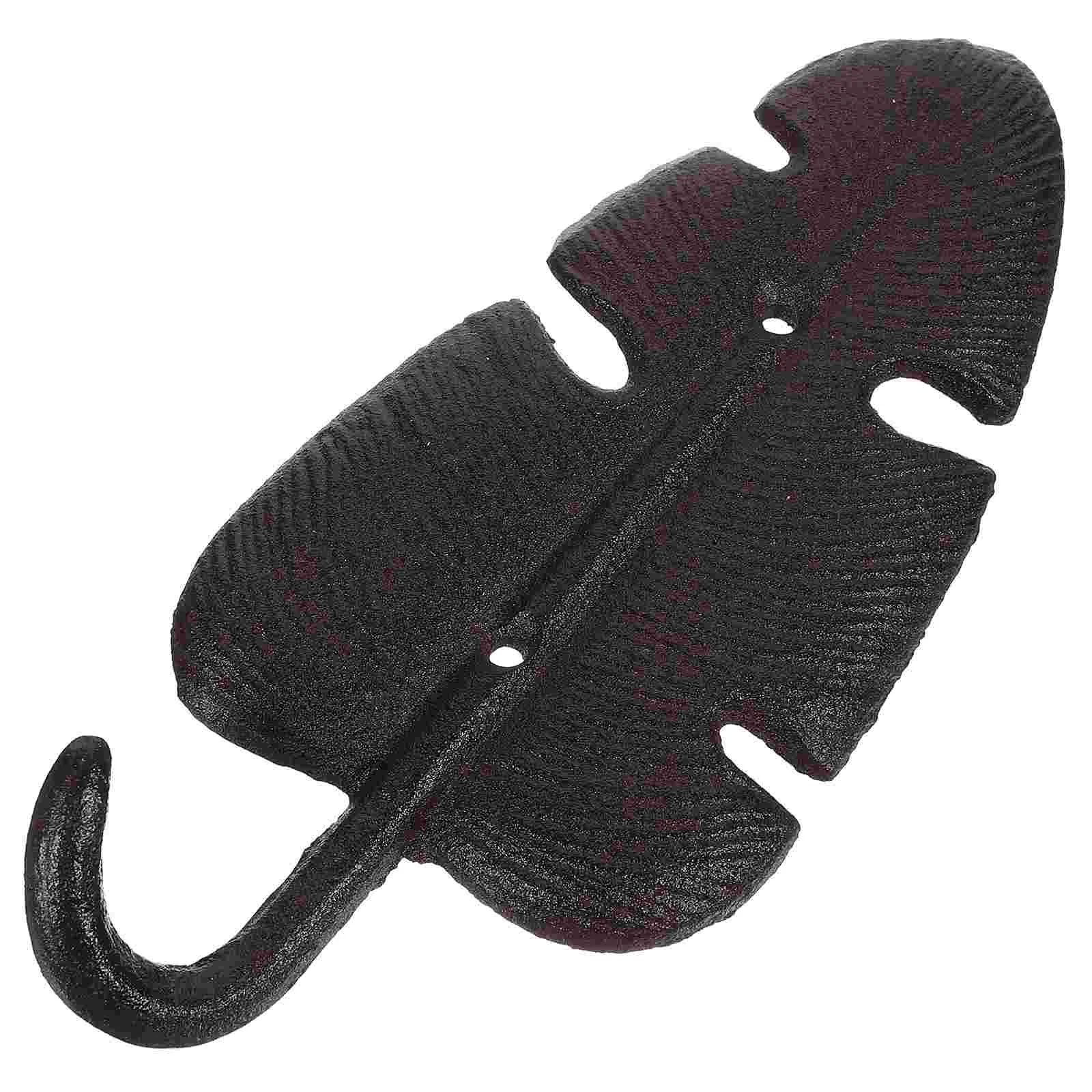 

Plume Shaped Cast Iron Wall Hook Wall Hanger Cast Iron Wall Hanging Hook for Home Office