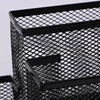 Black Iron Mesh Multi functional Creative Pen Holder Business Office Combination Pen Holder Four in One Combination 3
