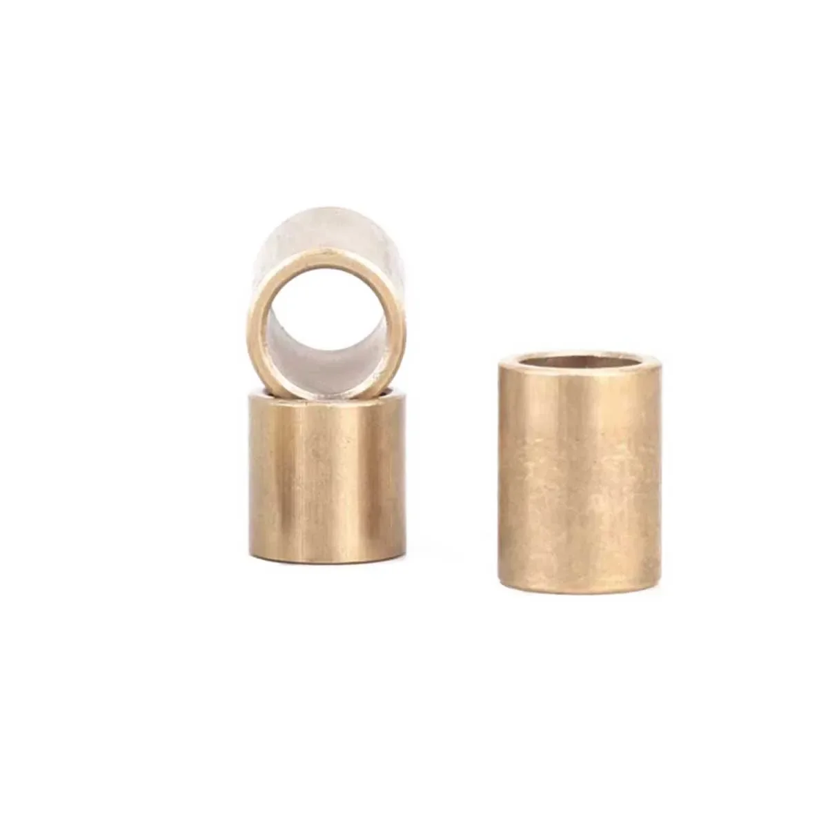 Copper Shaft Sleeve-Powder Metallurgy Oil Bearing Copper Sleeve Brass Bushing Lining Thin Inner Diameter 3 4 5 6 8 mm