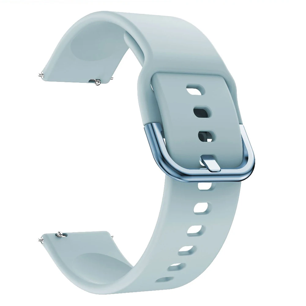Soft Silicone Sports Watch Band, 20mm Strap, 42mm Bracelet
