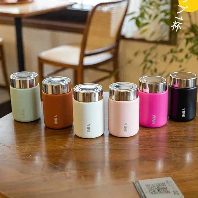 230ml Mini Stainless Steel 316 Thermos Mug Fashion Portable Pocket Vacuum Flask Coffee Tea Thermal Water Bottle Tumbler 5
