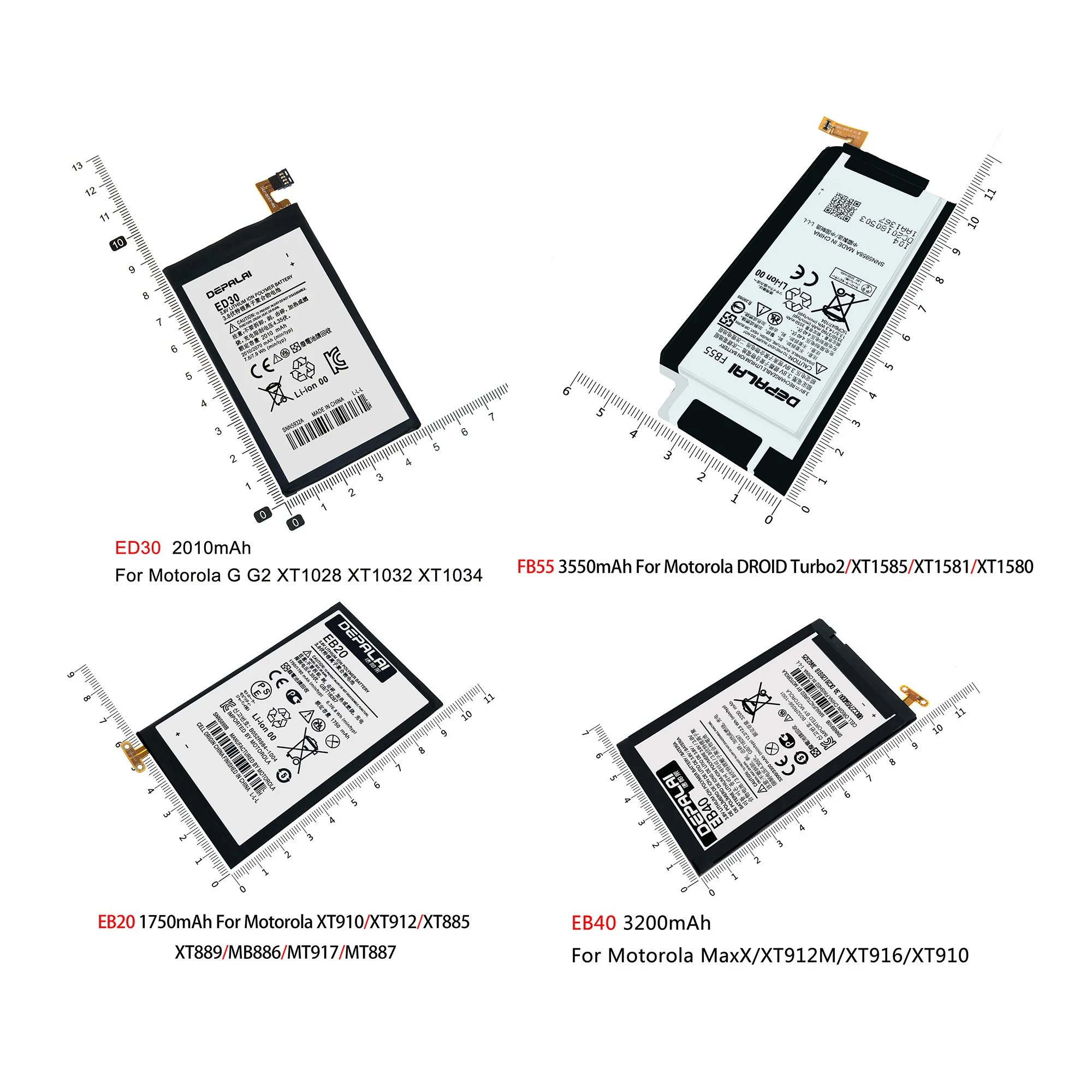 

Good quality Real 2010mAh ED30 Rechargeable Li-ion Replacement Polymer Battery For Motorola G G2 XT1028 XT1032 XT1034 batteria