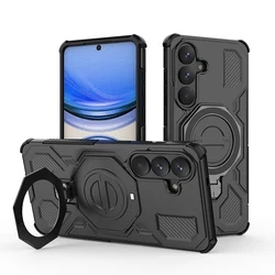 Luxury Designer Finger Ring Phone Case - Elegant Fashion Protection Accessory - Galaxy S26 Plus (Black)