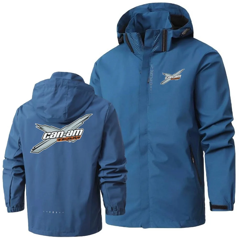Leisure Mens Women Jackets Can Am Off Road Brp Atv Commander Utv Outlander Windproof Waterproof Hooded Shell Windbreaker Coats 3