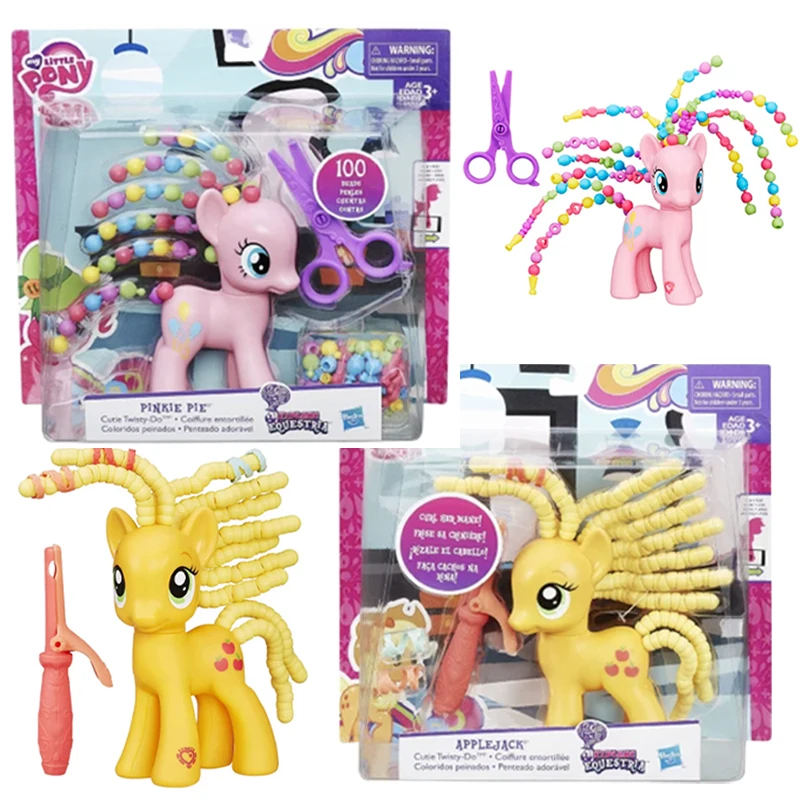 

Hasbro My Little Pony Pinkie Pie Applejack Action Figure Collectible Model Doll Toys Tabletop Ornament Kids Birthday Gifts