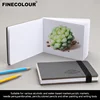 FINECOLOUR Mini Square Watercolor Paper Pad Marker Book Portable 200g 26 sheets 80*100mm Art Drawing Skectbook 1