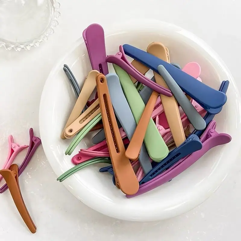 Duck Mouth Hairpins - 10pcs Plastic Hair Clips | Korean Style DIY Hair Styling Tools