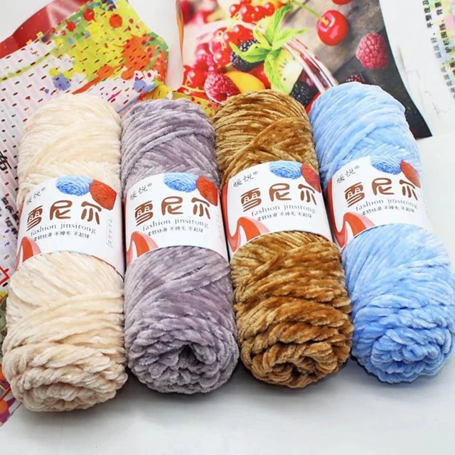 100g/set Knitting Wool Yarn Soft Yarn Baby Thick Coral Velvet Yarn Hand  Knitting Cashmere Crochet Thread for DIY Sweater Blanket - AliExpress