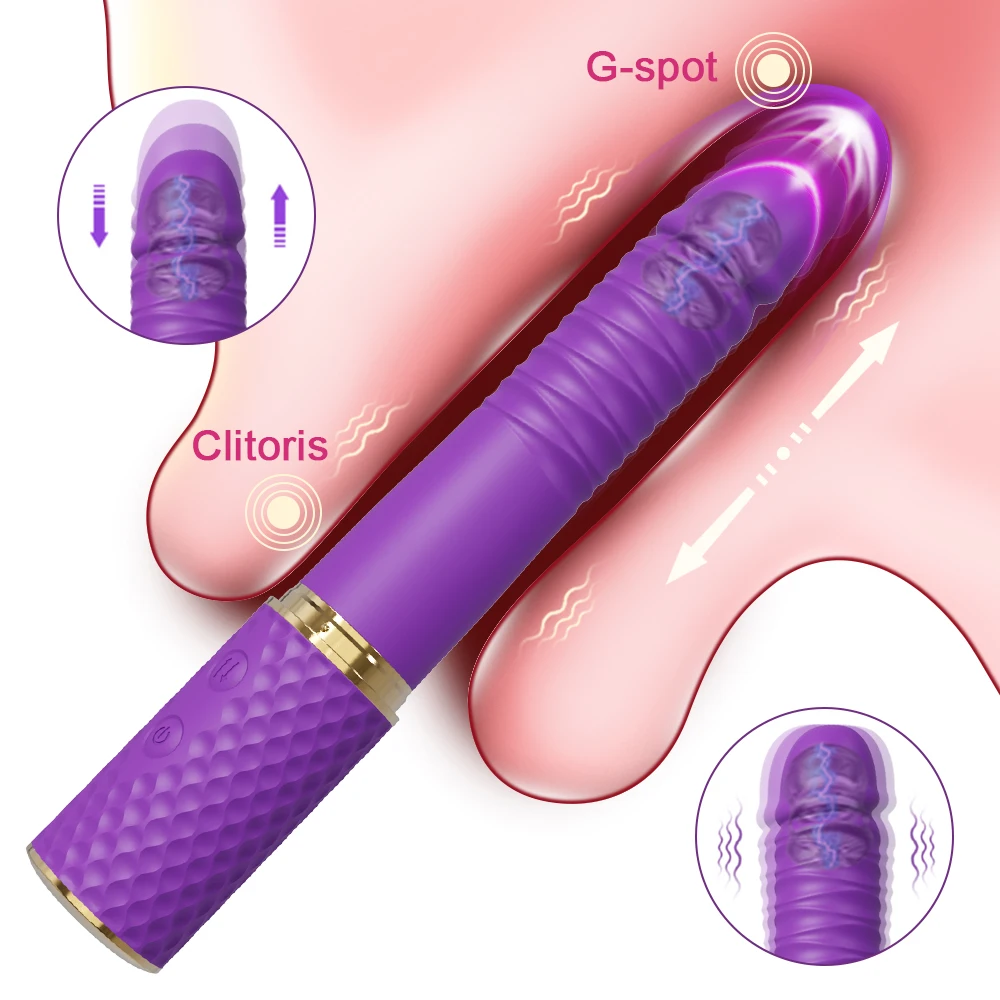 Automatic Telescopic Thrusting Dildo Vibrator Massager G Spot Retractable Female Masturbation Sex Toys Adult for Women_voghion.com