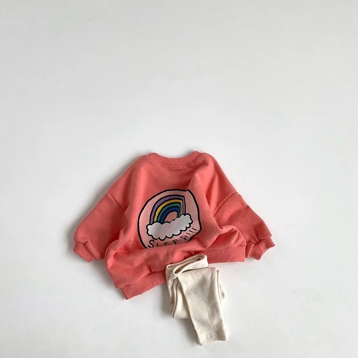 Spring Autumn Kids Casual Sweatshirts children sweatshirt Printed Cartoon Baby Boys Long Sleeve Tees Tops Loose Fashion Toddler Hoodies Clothes
